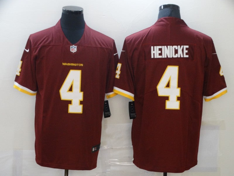 Men's Washington Commanders Taylor Heinicke #4 Red Game Jersey1 football jersey product view 1