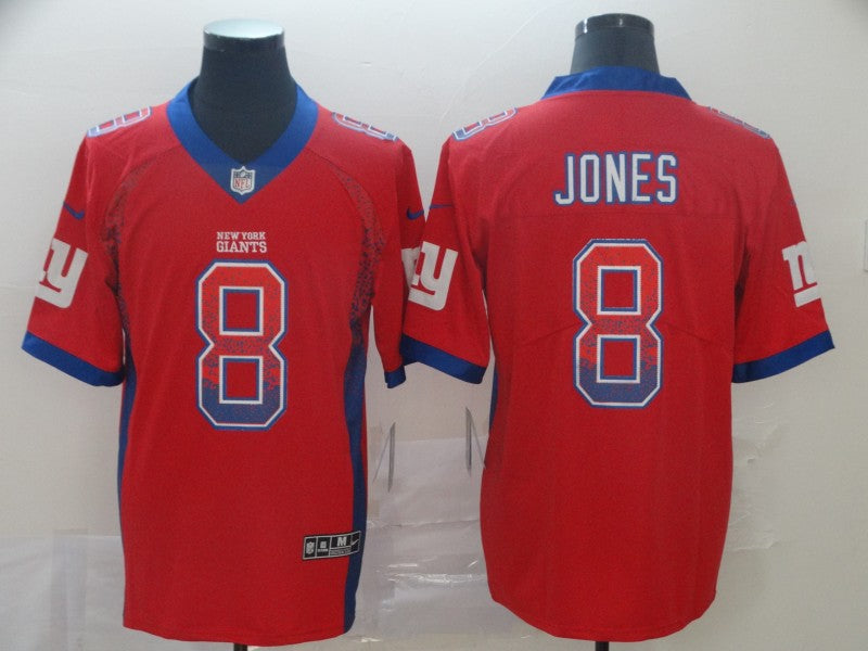 Men's New York Giants Daniel Jones #8 Red Game Player Jersey1 football jersey product view 1