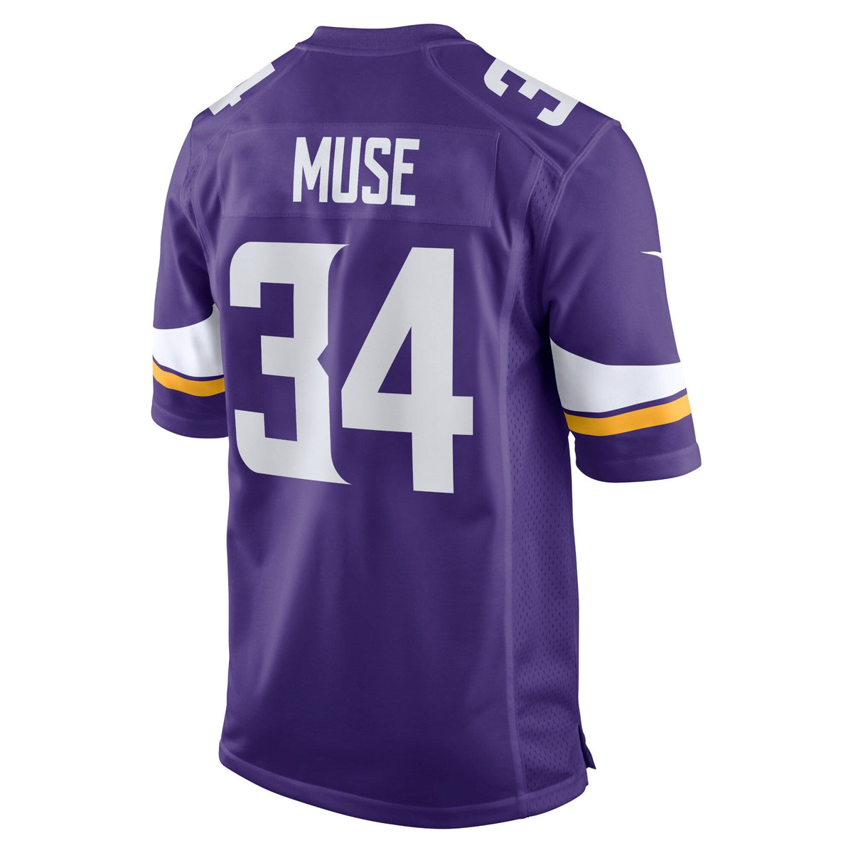 Nick Muse Minnesota Vikings Nike Home Game Jersey - Purple football jersey product view 3