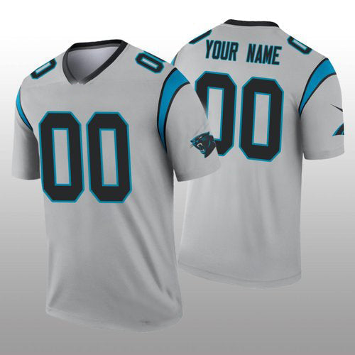 Custom1 Carolina Panthers silver Inverted Legend Jersey1 American Jerseys Stitched Jersey1 Football Jerseys football jersey product view 1