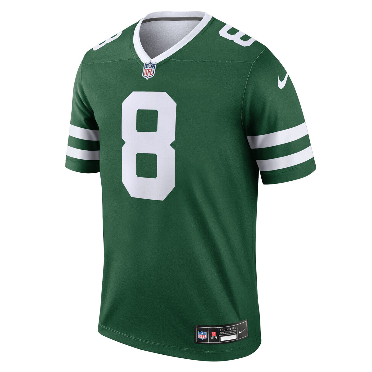 Aaron Rodgers New York Jets Nike Legend Jersey - Legacy Green football jersey product view 2