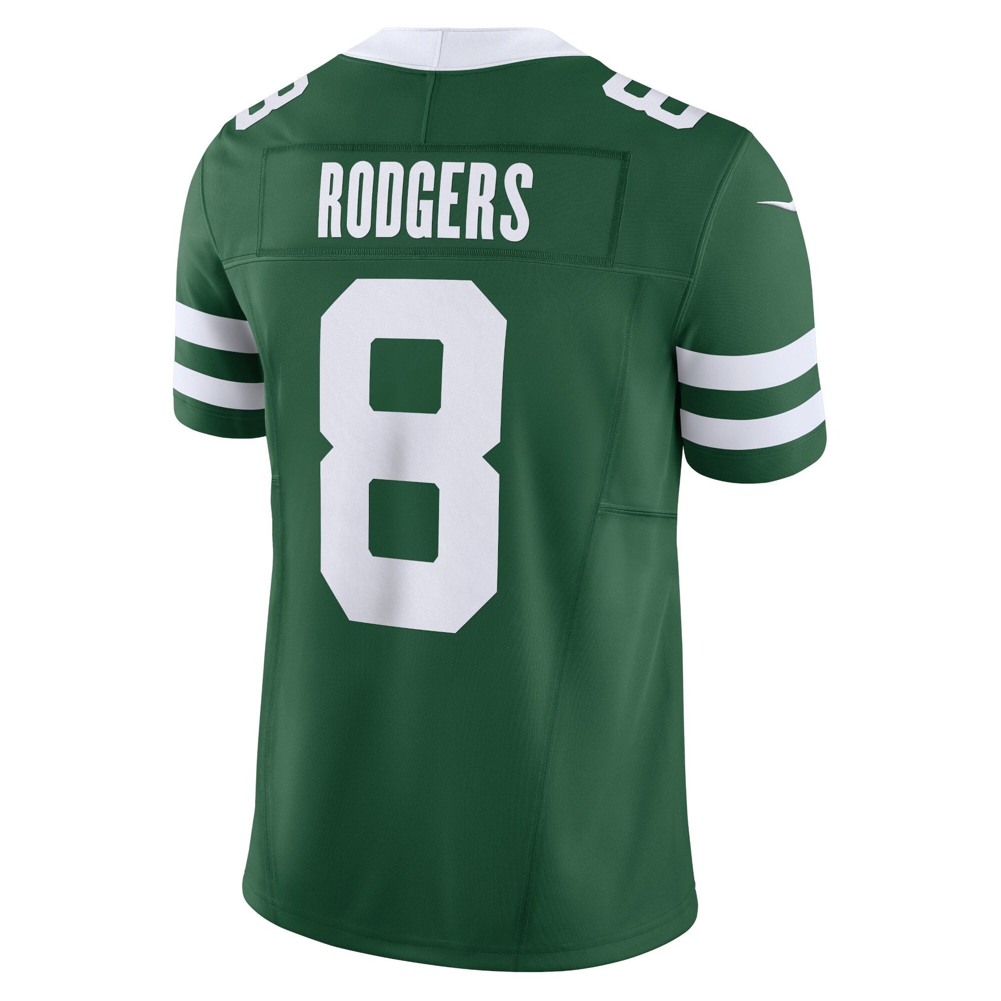 Aaron Rodgers New York Jets Nike Vapor F.U.S.E. Limited Jersey - Legacy Green football jersey product view 3