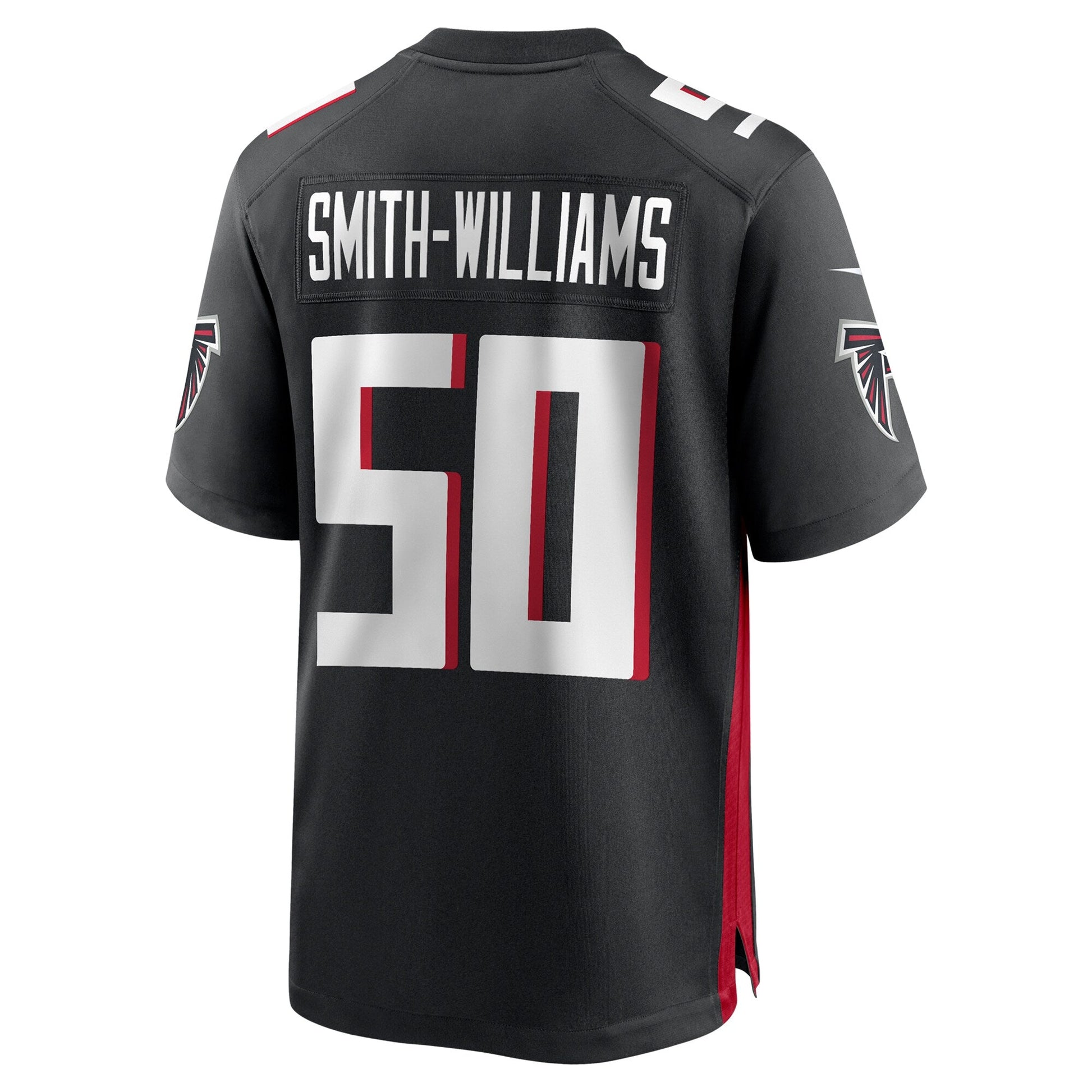 James Smith-Williams Atlanta Falcons Nike Team Game Jersey - Black football jersey product view 3