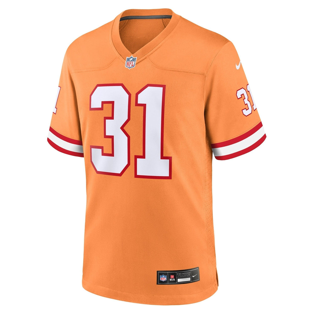 Antoine Winfield Jr. Tampa Bay Buccaneers Nike Throwback Game Jersey - Orange football jersey product view 2