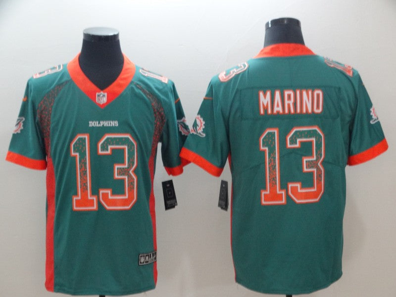 Men's Miami Dolphins Dan Marino #13 Green Alternate Game Jersey1 football jersey product view 1