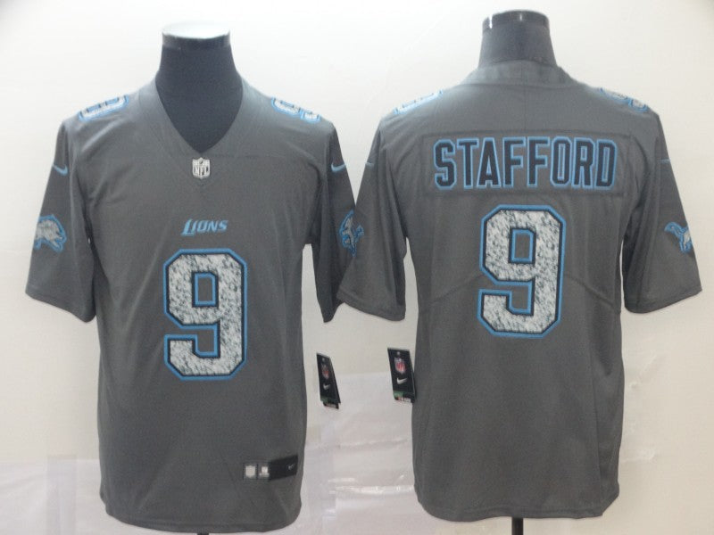 Men's Detroit Lions Matthew Stafford #9 Gray Jersey1 football jersey product view 1