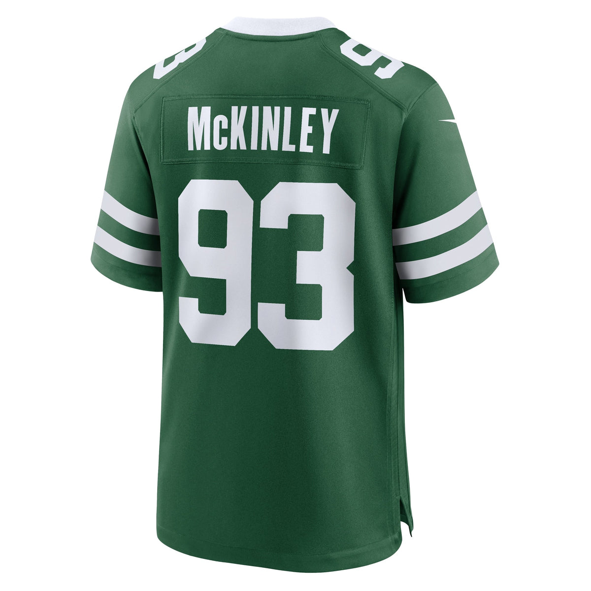 Takk McKinley New York Jets Nike Team Game Jersey - Legacy Green football jersey product view 3
