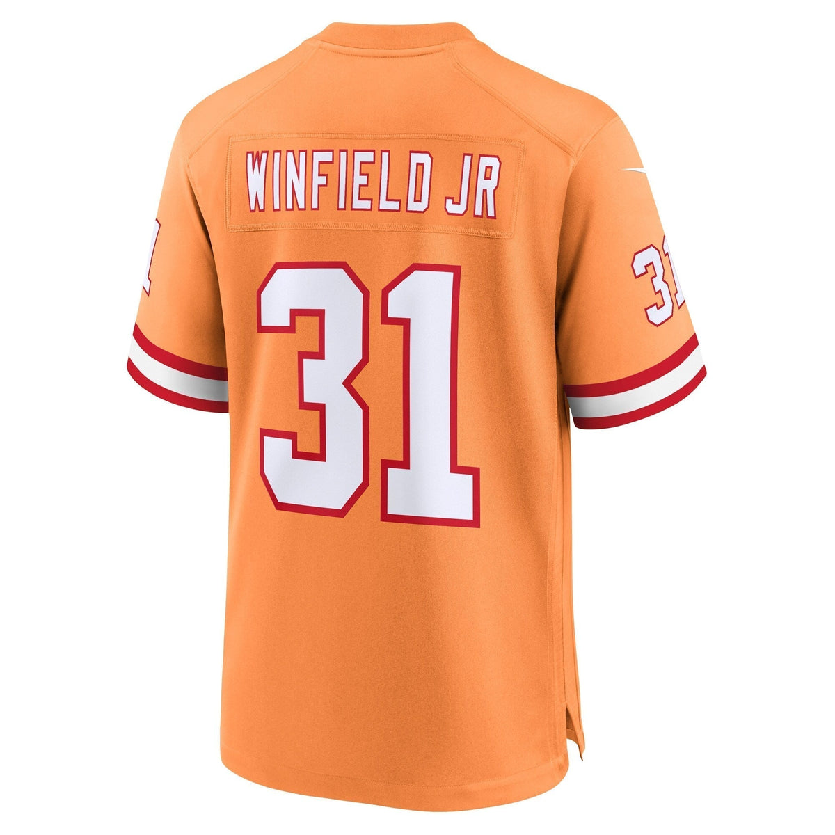 Antoine Winfield Jr. Tampa Bay Buccaneers Nike Throwback Game Jersey - Orange football jersey product view 3