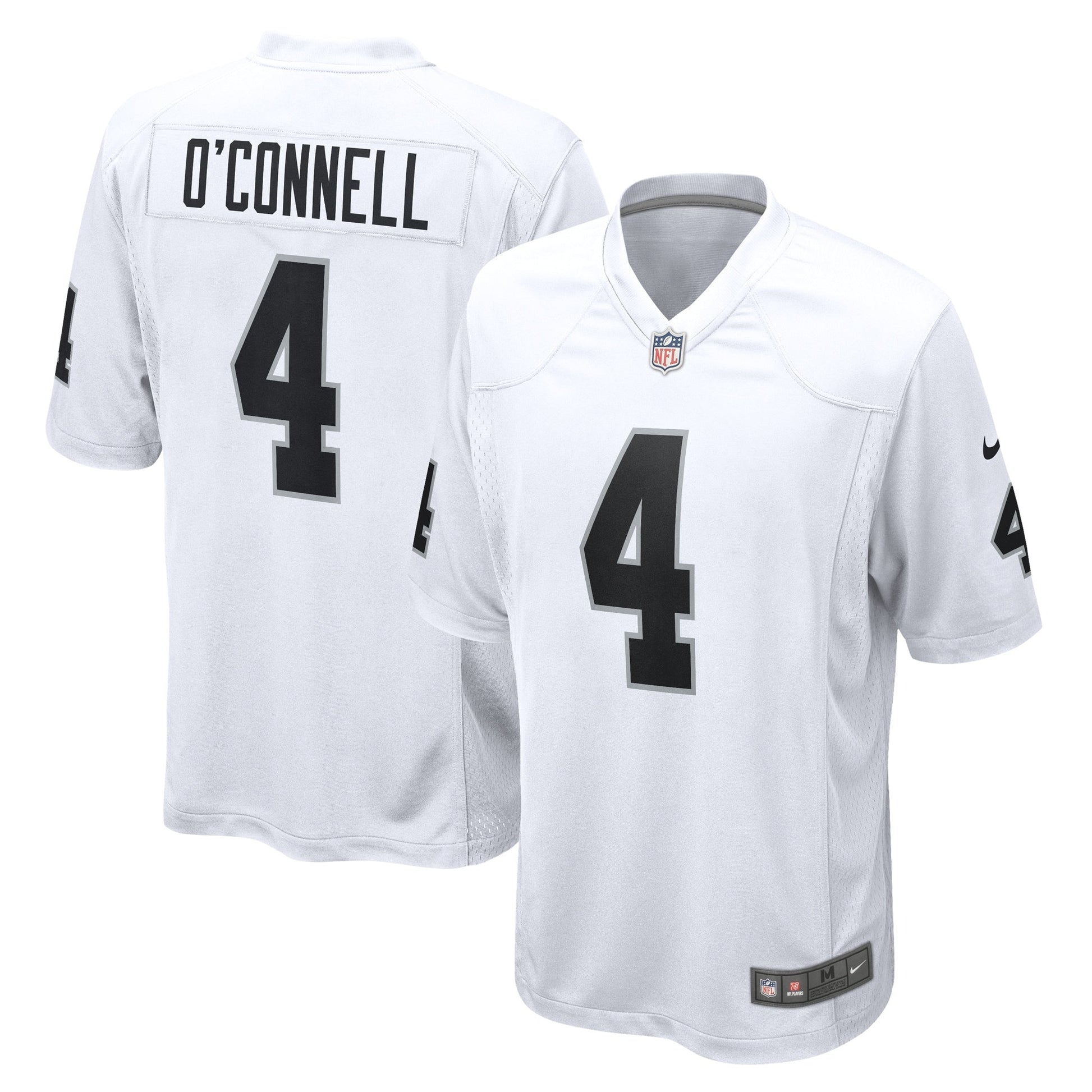 Aidan O'Connell Las Vegas Raiders Nike Game Jersey - White football jersey product view 1