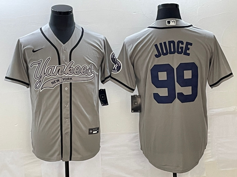 Men's New York Yankees Aaron Judge #99 Gray Player Jersey1 Joint Edition baseball jersey product view 1