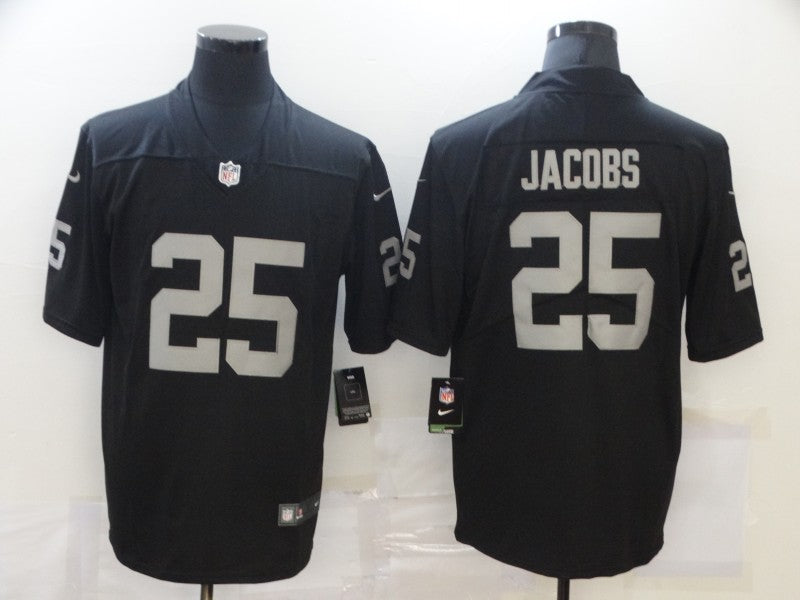 Men's Las Vegas Raiders Josh Jacobs #25 Black Game Jersey1 football jersey product view 1