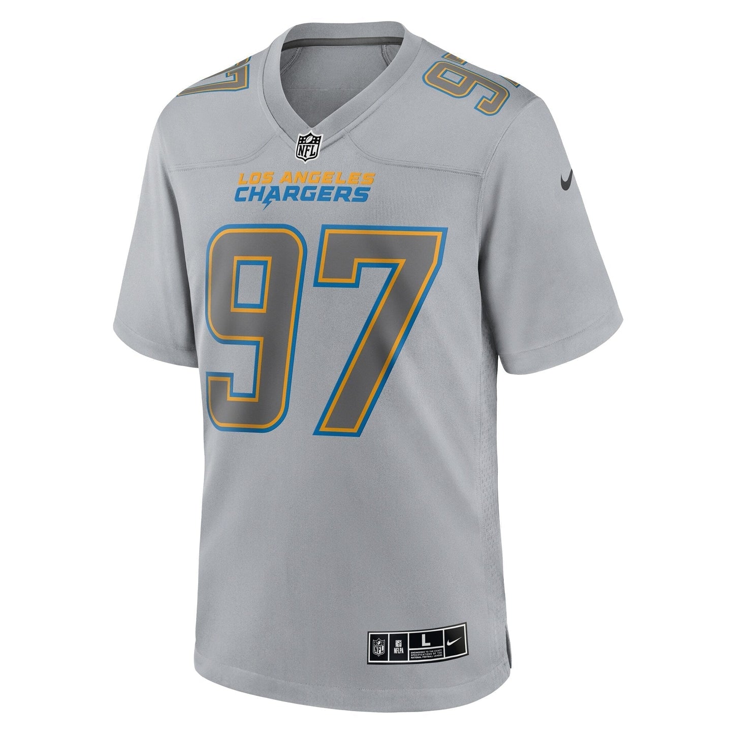 Joey Bosa Los Angeles Chargers Nike Atmosphere Fashion Game Jersey - Gray football jersey product view 2