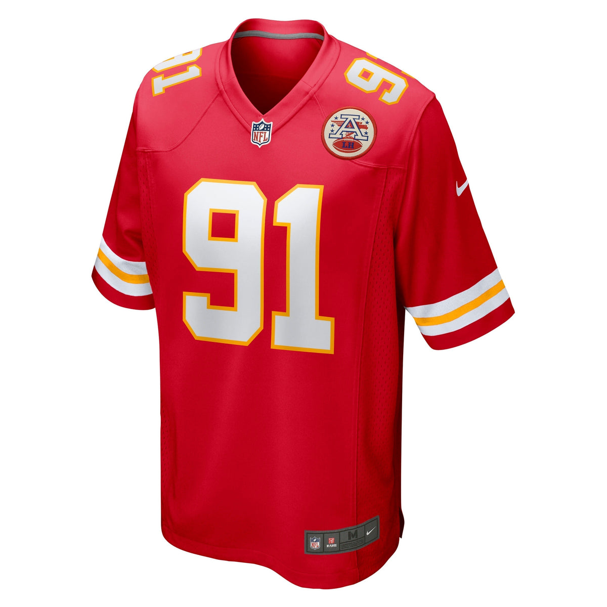 Derrick Nnadi Kansas City Chiefs Nike Game Jersey - Red football jersey product view 2