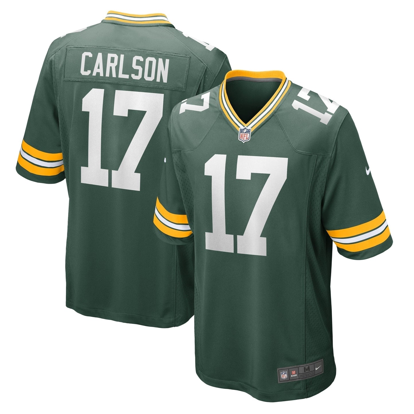 Anders Carlson Green Bay Packers Nike Game Jersey - Green football jersey product view 1