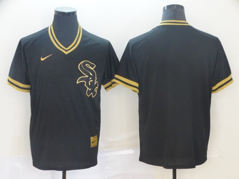 Men's Chicago White Sox Black Cooperstown Collection Blank Jersey1 baseball jersey product view 1