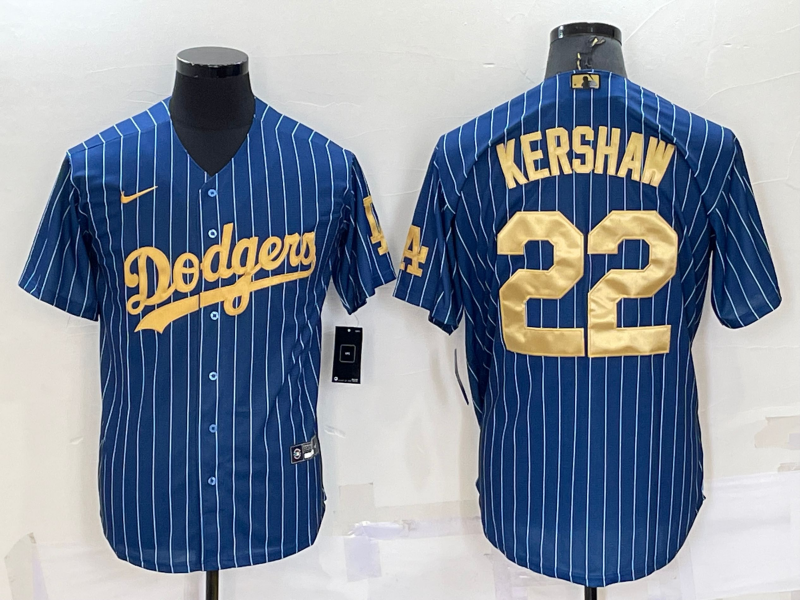 Men's Los Angeles Dodgers Clayton Kershaw #22 Blue Game Jersey1 baseball jersey product view 1