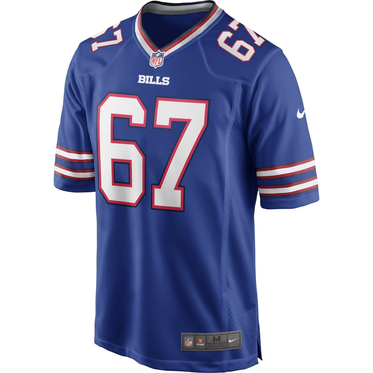 Kent Hull Buffalo Bills Nike Game Retired Jersey - Royal football jersey product view 2