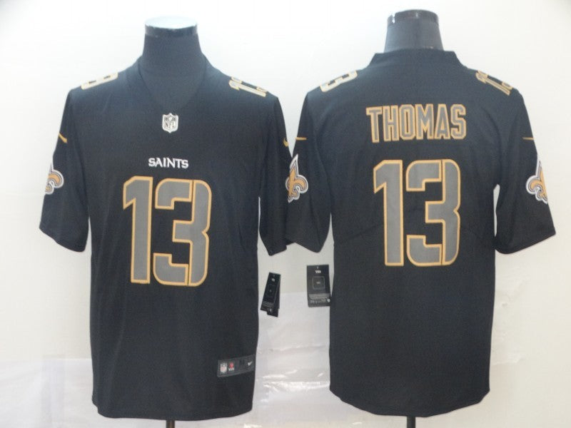 Men's New Orleans Saints Michael Thomas #13 Black Authentic Game Jersey1 football jersey product view 1