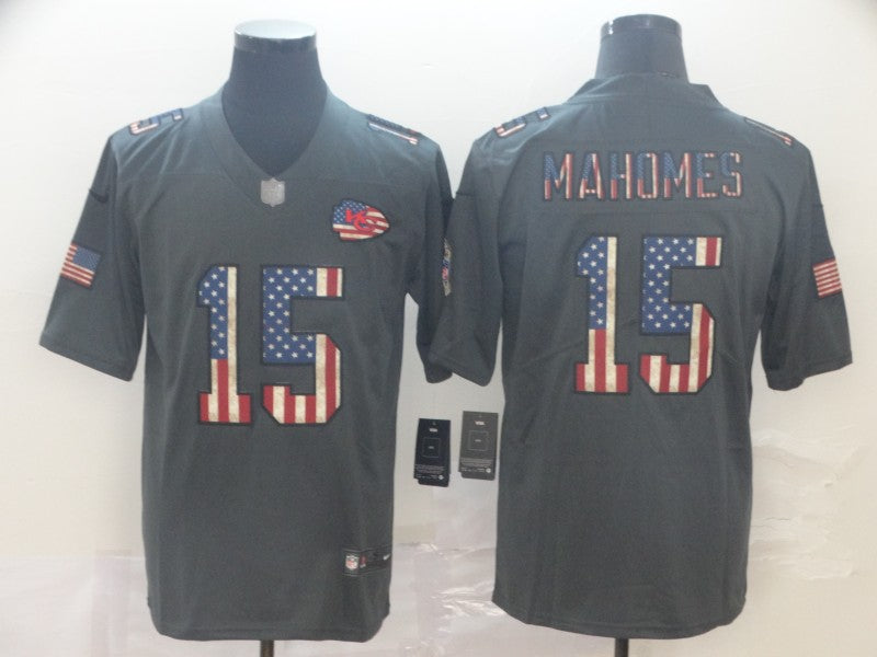 Men's Kansas City Chiefs Patrick Mahomes Black Game Jersey1 football jersey product view 1
