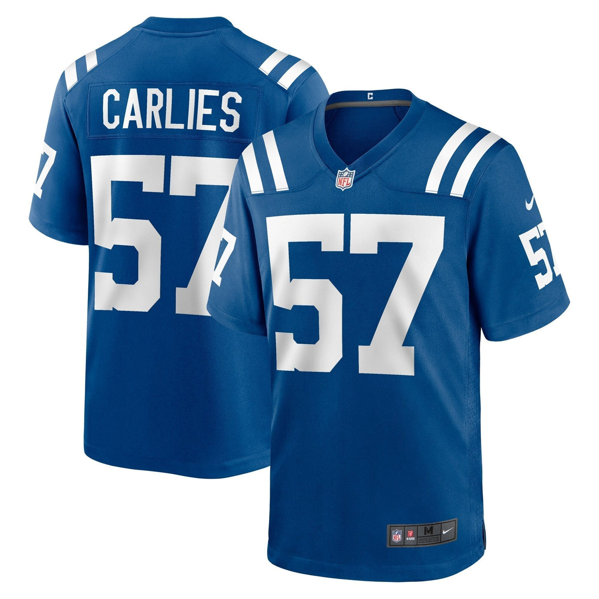 Jaylon Carlies Indianapolis Colts Nike Game Jersey - Royal football jersey product view 1