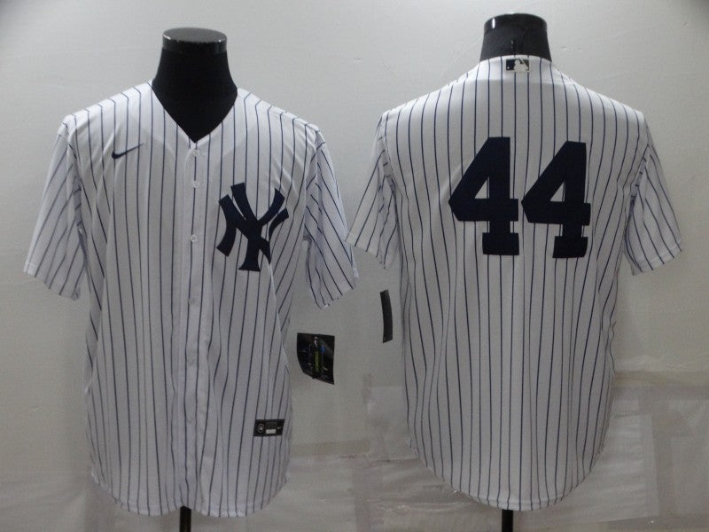Men's New York Yankees Reggie Jackson #44 White Replica Player Name Jersey baseball jersey product view 1