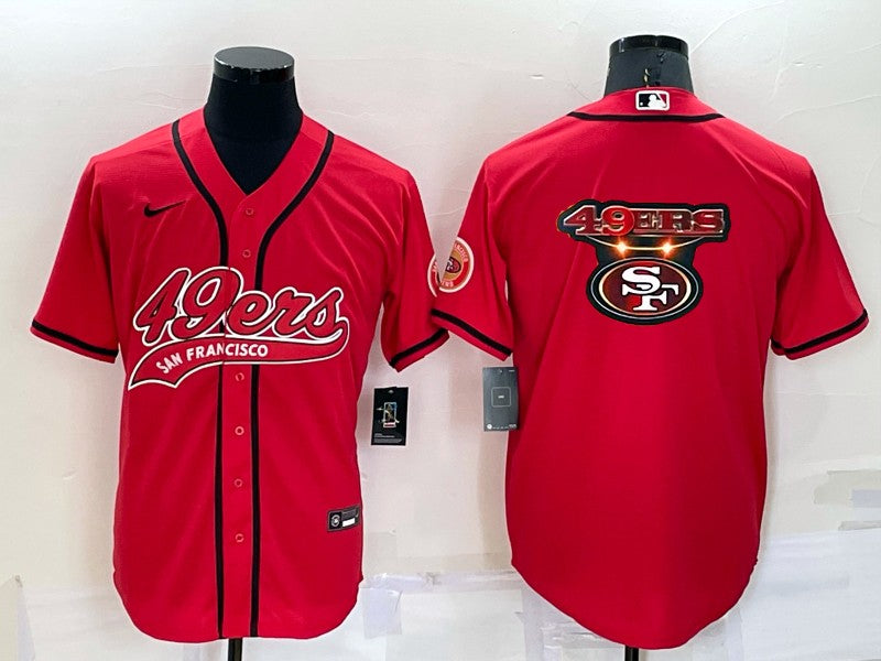 Men's San Francisco 49ers Red Game Jersey1 football jersey product view 1