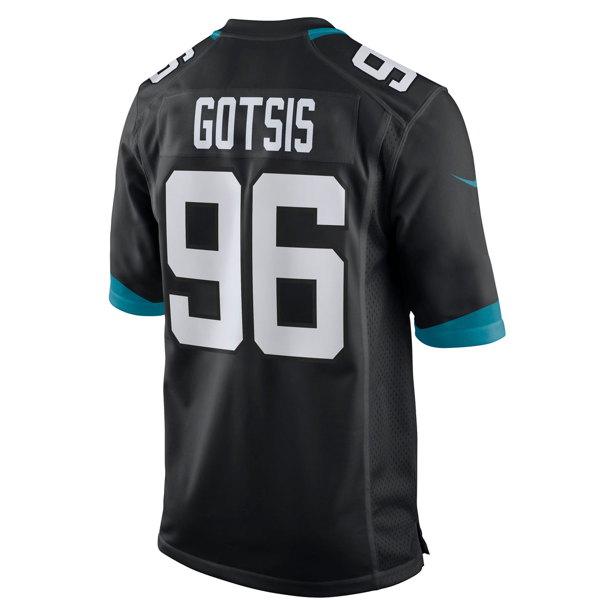 Adam Gotsis Jacksonville Jaguars Nike Game Jersey - Black football jersey product view 3