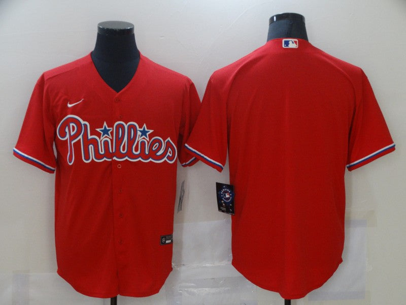 Men's Philadelphia Phillies Red Replica Blank Jersey1 baseball jersey product view 1