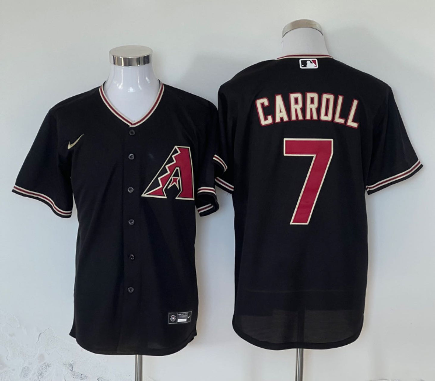 Men's Arizona Diamondbacks Corbin Carroll #7 Black Limited Player Jersey1 baseball jersey product view 1