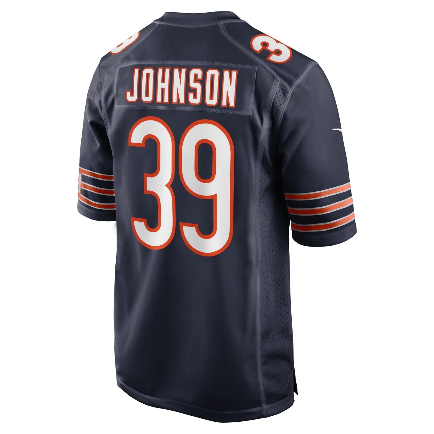Quindell Johnson Chicago Bears Nike Team Game Jersey - Navy football jersey product view 3