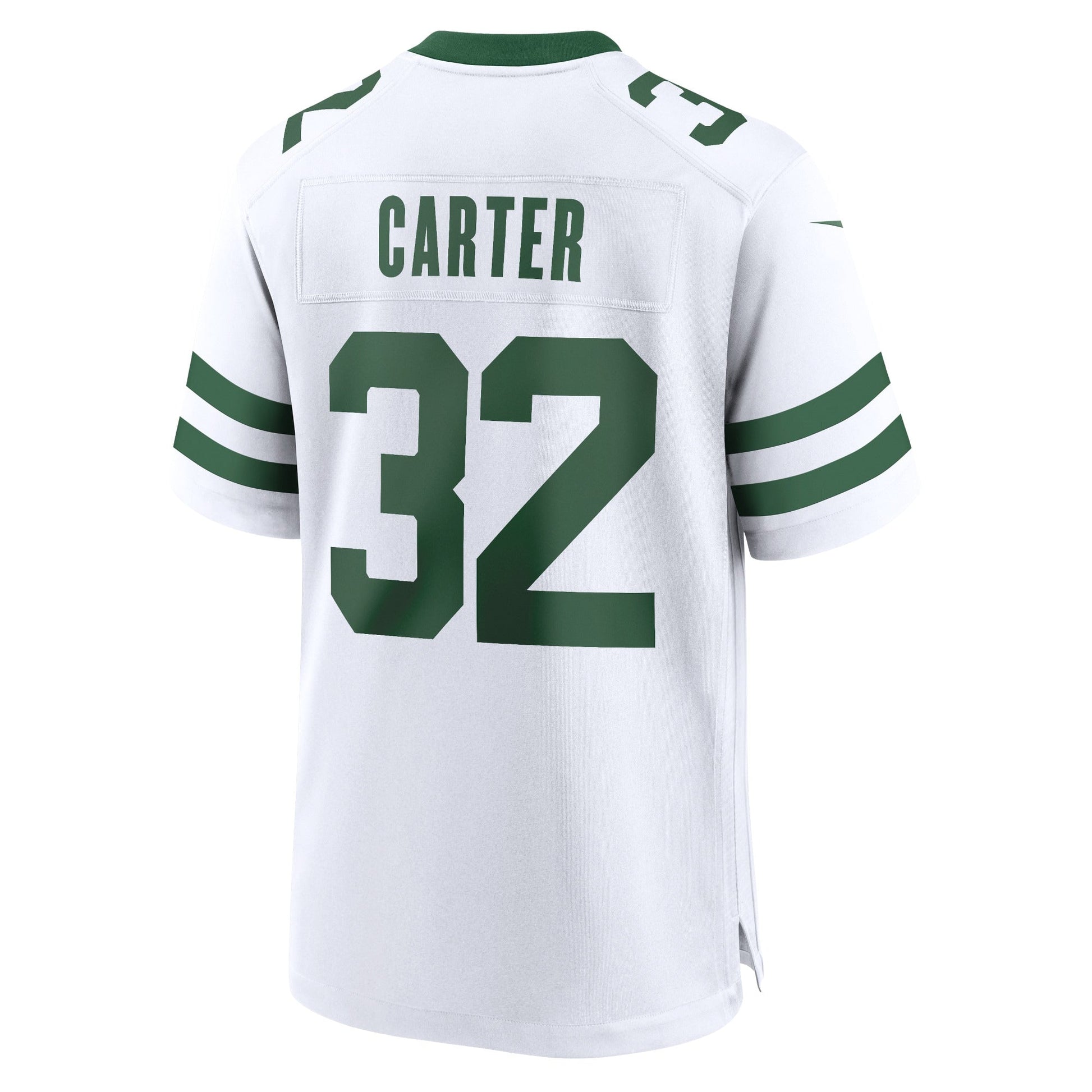 Michael Carter New York Jets Nike Game Jersey - Legacy White football jersey product view 3