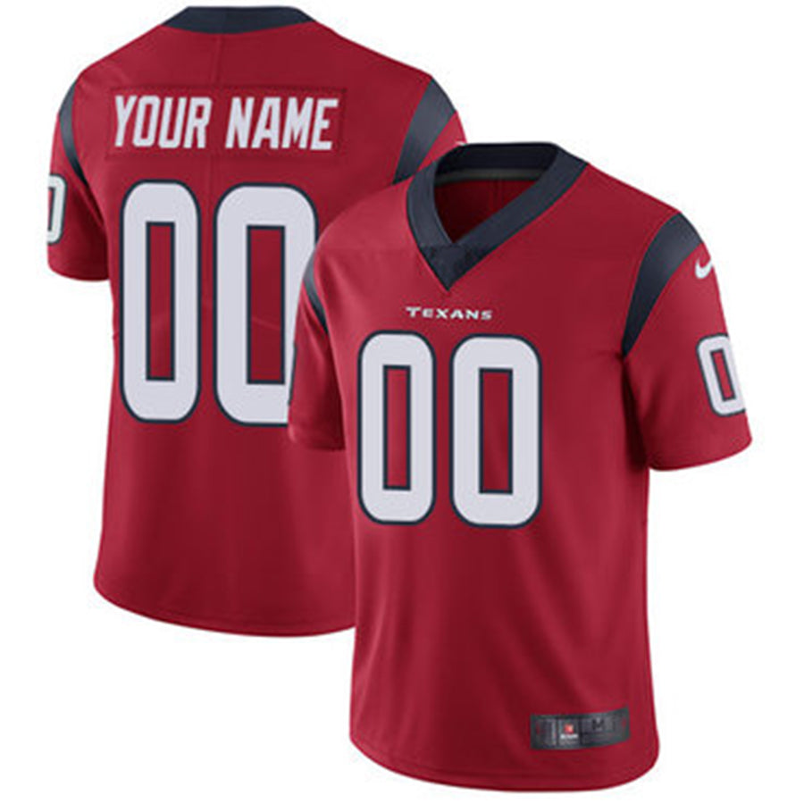 Custom1 Houston Texans Red Vapor Untouchable Player Limited Jersey1 Stitched American Football Jerseys football jersey product view 1
