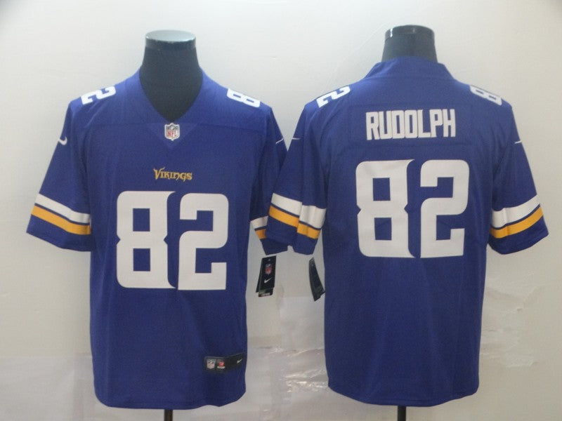 Men's Minnesota Vikings Kyle Rudolph #82 Purple Game Jersey1 football jersey product view 1