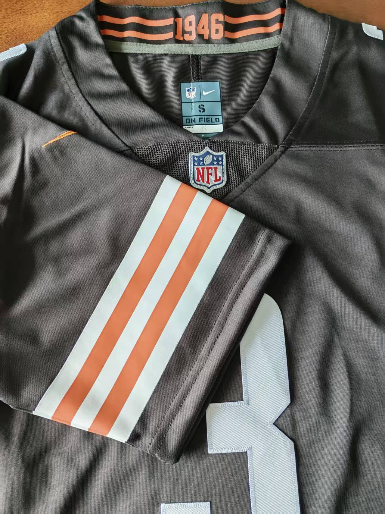 Men's Cleveland Browns Jerry Jeudy Jersey-Brown football jersey product view 2