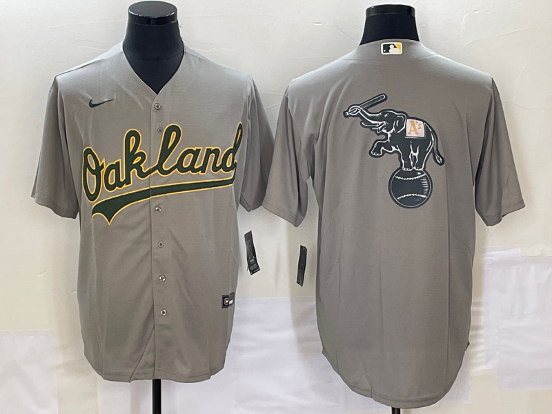Men's Oakland Athletics Gray Replica Game Jersey1 baseball jersey product view 1