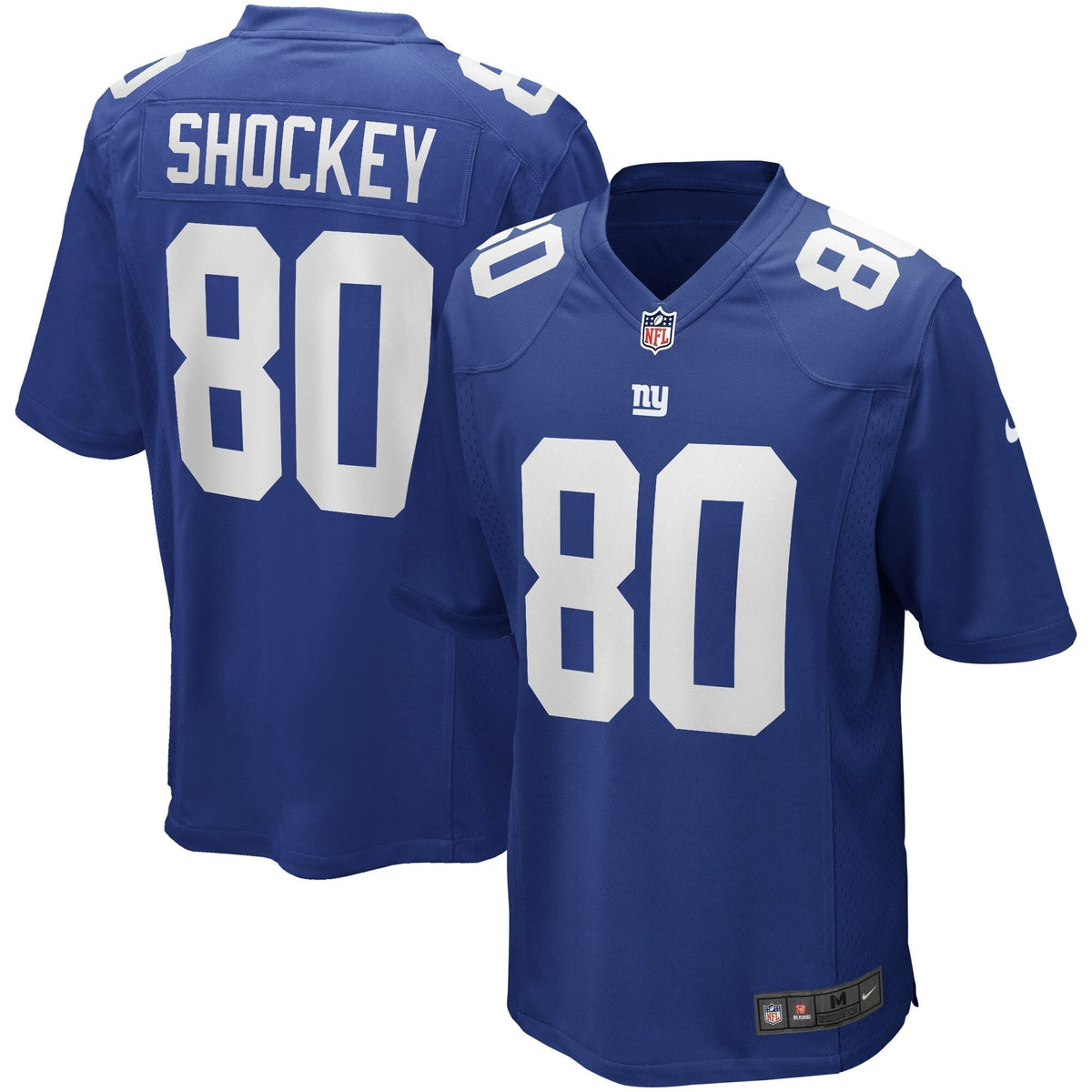 Jeremy Shockey New York Giants Nike Game Retired Jersey - Royal football jersey product view 1