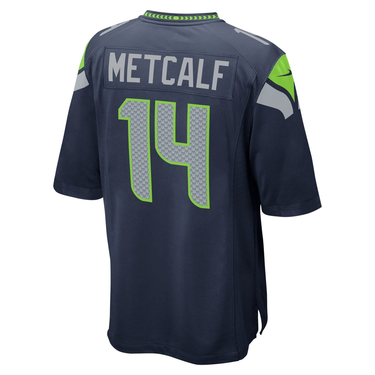 DK Metcalf Seattle Seahawks Nike Game Team Jersey - College Navy football jersey product view 3
