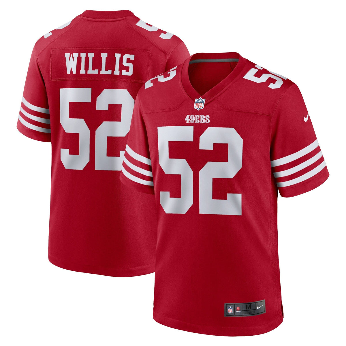 Patrick Willis San Francisco 49ers Nike Retired Game Jersey - Scarlet football jersey product view 1