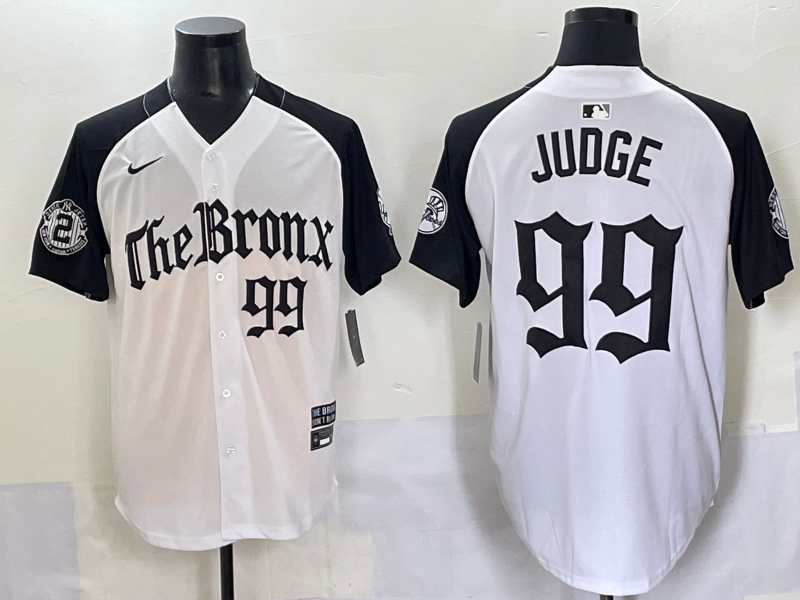 Men's New York Yankees Aaron Judge #99 White Alternate Player Jersey baseball jersey product view 1