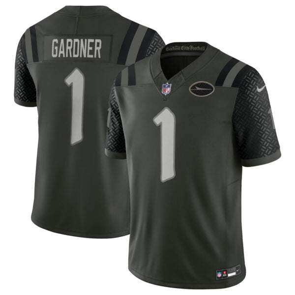 Ahmad Sauce Gardner New York Jets 2025 Rivalries Collection Jersey - Gotham Green football jersey product view 1