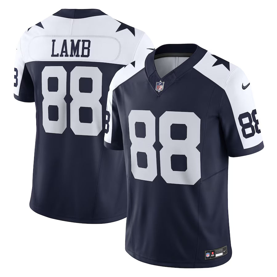 CeeDee Lamb Dallas Cowboys Alternate Jersey - Navy football jersey product view 1