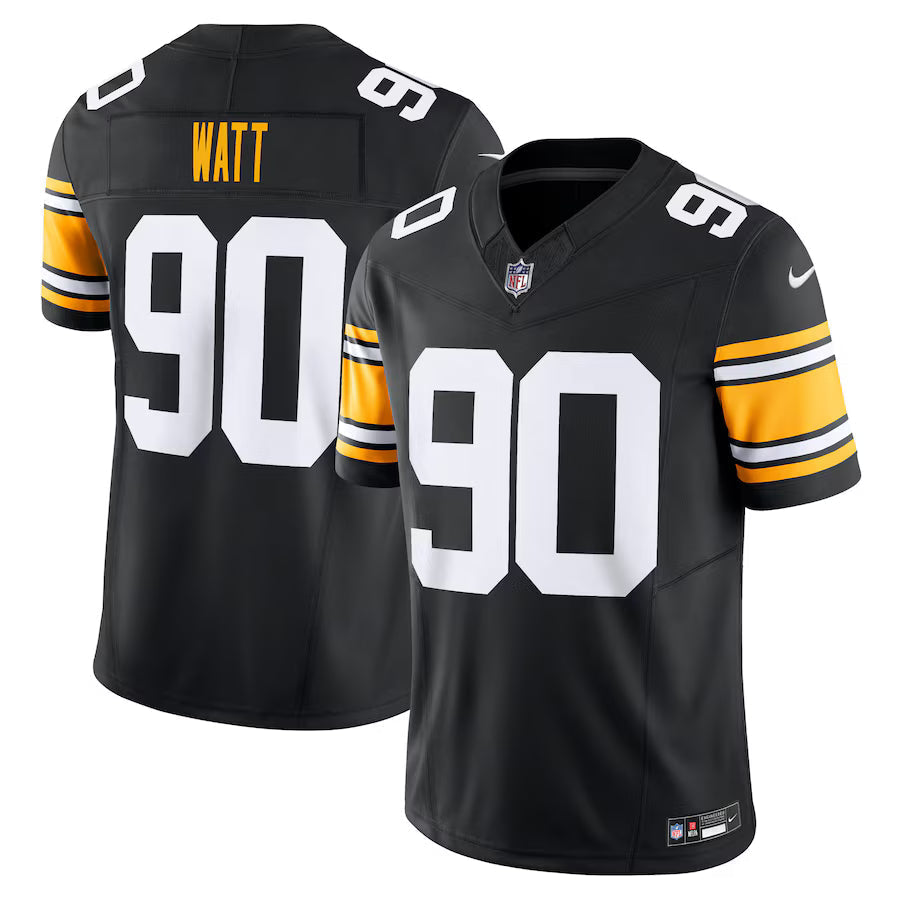 T.J. Watt Pittsburgh Steelers Alternate Jersey - Black football jersey product view 1