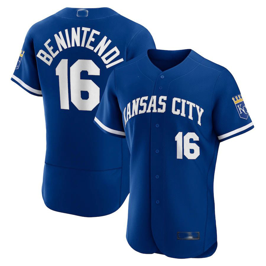 Kansas City Royals #16 Andrew Benintendi Royal 2022 Alternate Authentic Player Jersey Baseball Jerseys baseball jersey product view 1