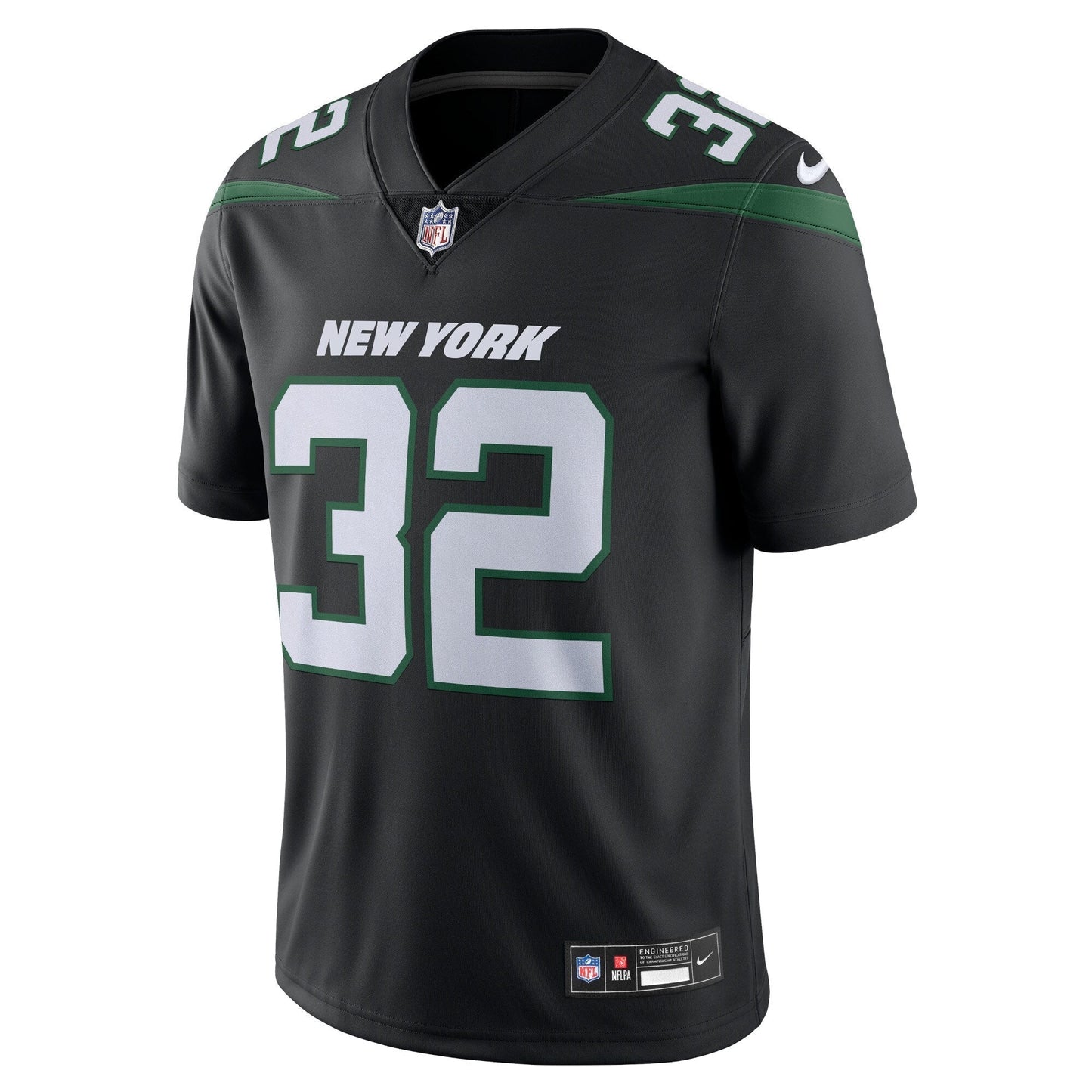 Michael Carter New York Jets Nike Vapor Untouchable Limited Jersey - Black football jersey product view 2