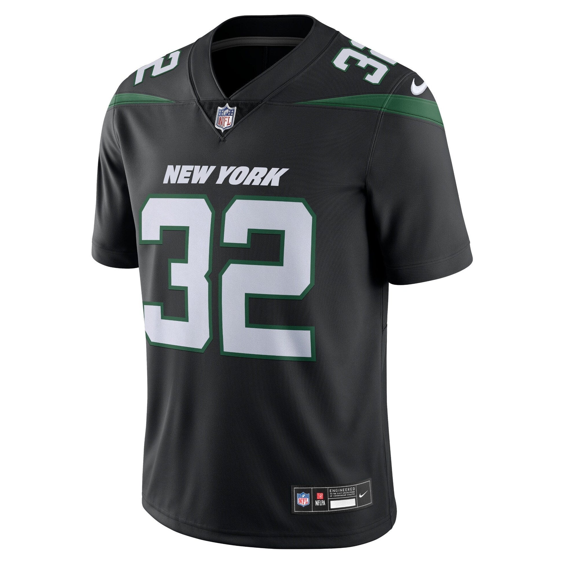 Michael Carter New York Jets Nike Vapor Untouchable Limited Jersey - Black football jersey product view 2