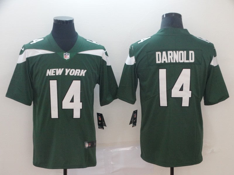 Men's New York Jets Sam Darnold #14 Green Game Player Jersey1 football jersey product view 1