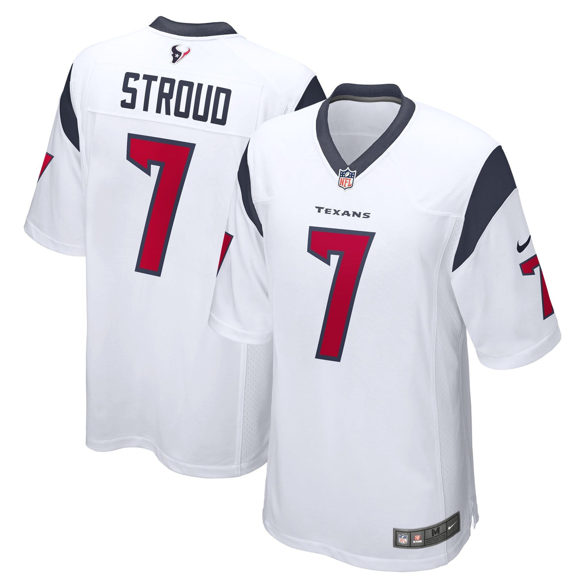 CJ Stroud Houston Texans Nike 2023 NFL Draft First Round Pick Game Jersey - White football jersey product view 1