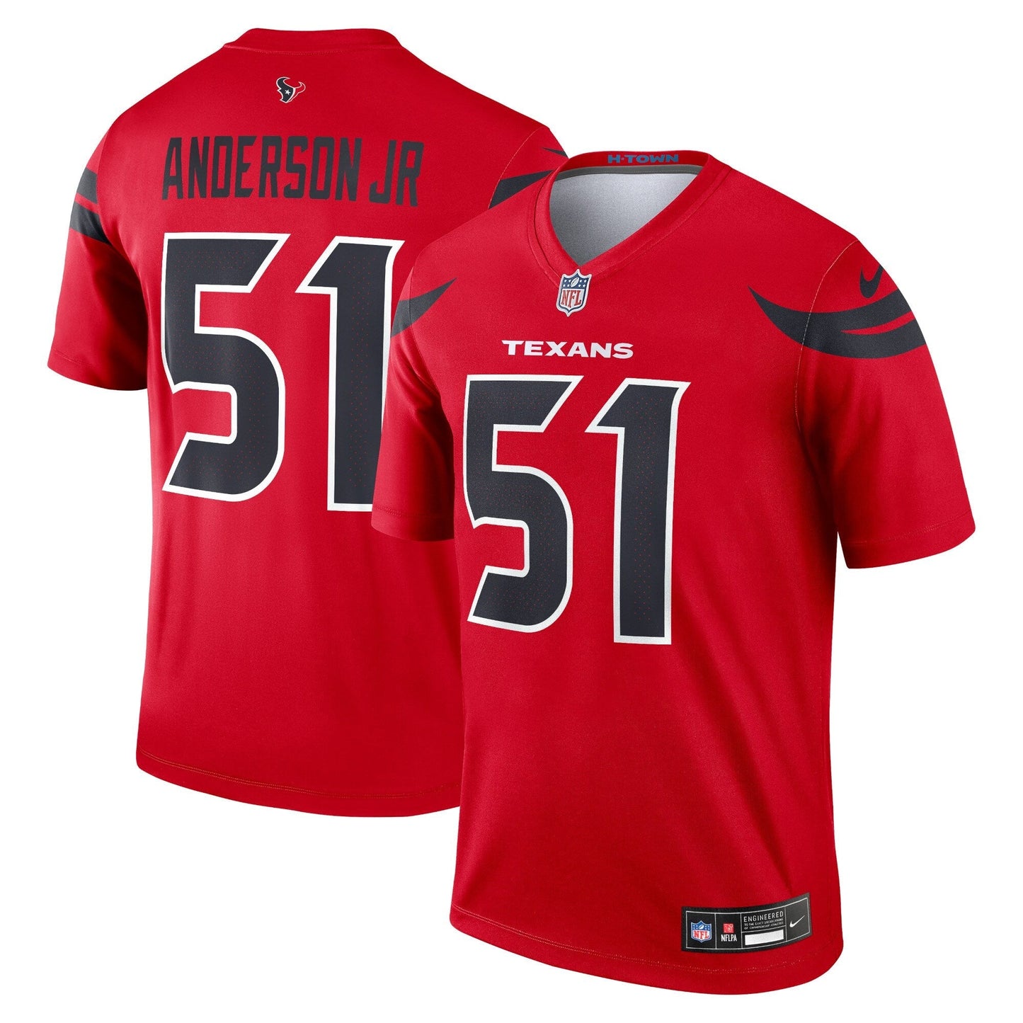 Will Anderson Jr. Houston Texans Nike Legend Jersey - Red football jersey product view 1