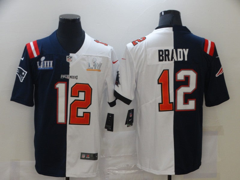 Men's Tampa Bay Buccaneers Tom Brady #12 Blue/White Game Jersey1 football jersey product view 1