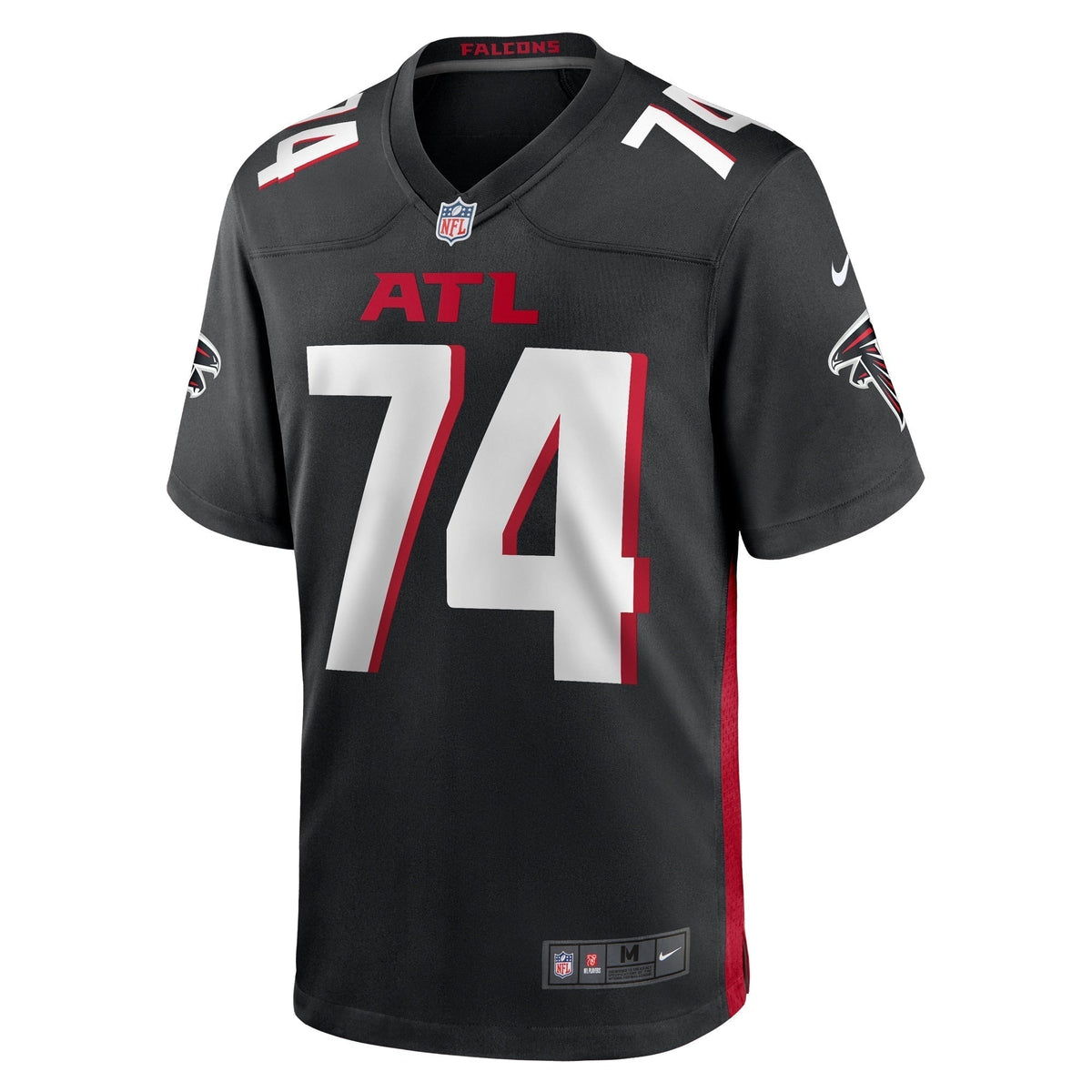 Travis Bell Atlanta Falcons Nike Team Game Jersey - Black football jersey product view 2